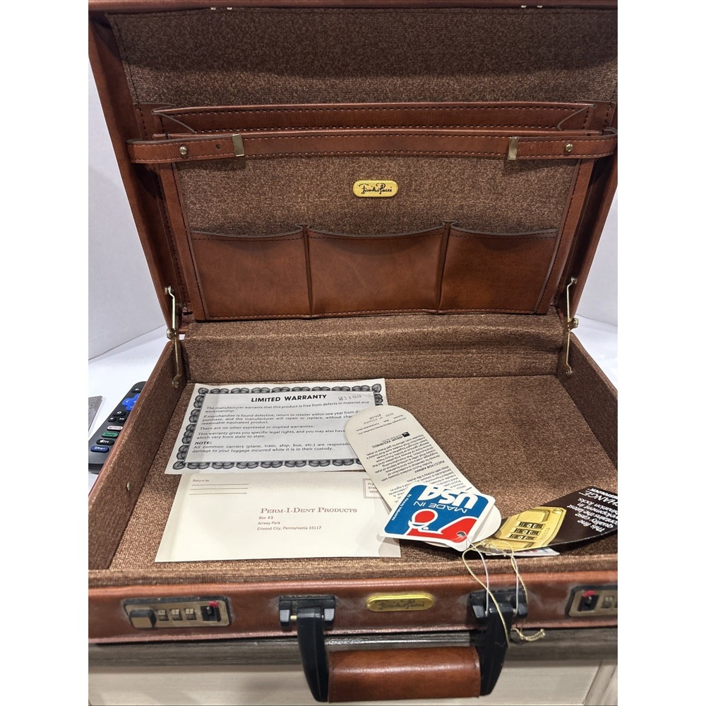 Pucci Italian Leather Briefcase "18x13x3.5"  Brand New With Tags Rare